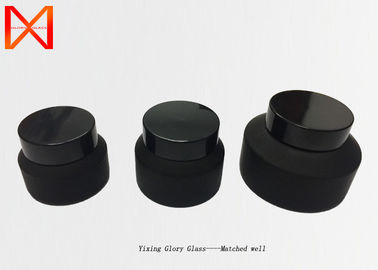Tight Seal Glass Lotion Jars , Glass Cream Jars Cosmetics Exquisite Workmanship
