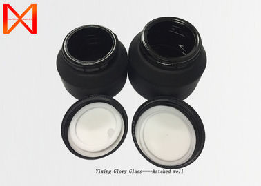 Tight Seal Glass Lotion Jars , Glass Cream Jars Cosmetics Exquisite Workmanship