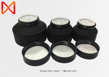 Tight Seal Glass Lotion Jars , Glass Cream Jars Cosmetics Exquisite Workmanship